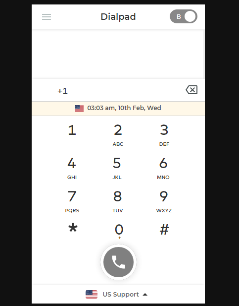 CallHippo SMS list with all messages selected and the Delete button highlighted