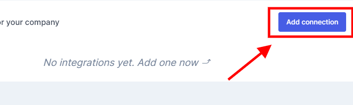 Klaus Add connection button