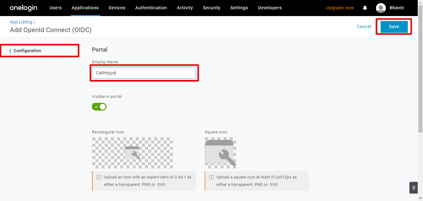 OneLogin app search for OIDC with OpenId Connect (OIDC) by OneLogin selected